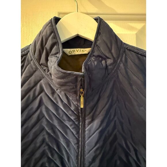 Orvis Ladies Quilted Chevron Quilted Vest sz L EUC - Picture 3 of 7